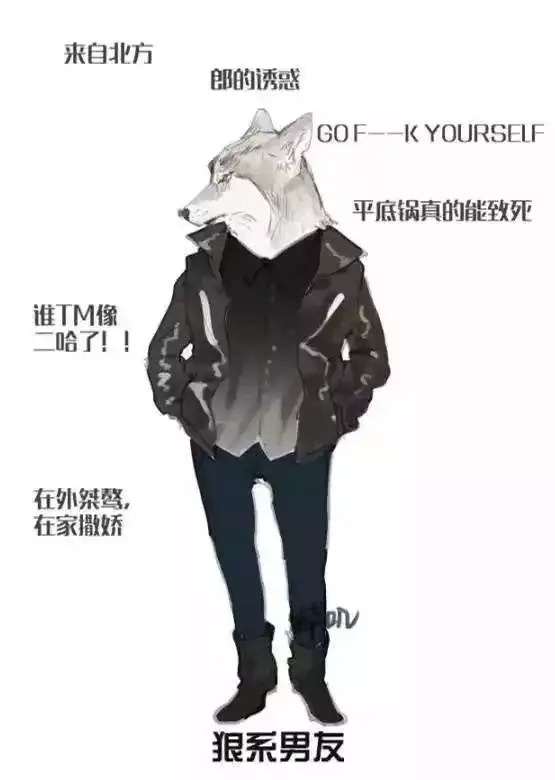 头像男狼系徜徉