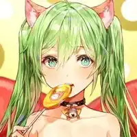 薄荷绿动漫少女图片动漫可爱薄荷绿系女生图片