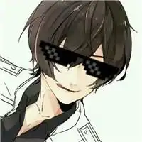 眼镜男卡通头像简笔画二