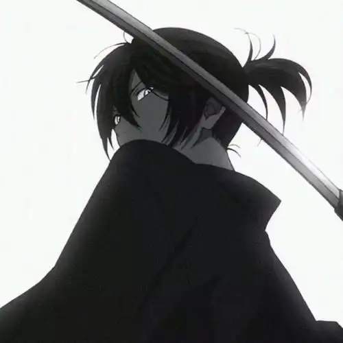 黑色系抑郁男生头像动漫