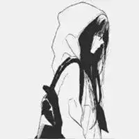 黑色漫画头像女生漂亮冷漠的黑色漫画头像