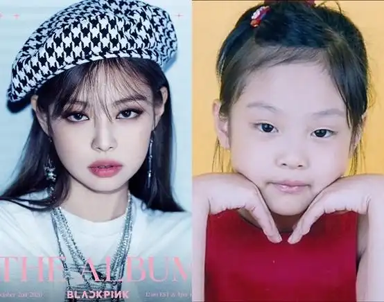 韩国女星童年旧照jennie高级厌世脸都没变,秀智周子瑜从小美到大,iu太高萌