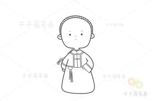 清朝男古风手绘