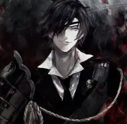 黑白冷然系动漫男生头像时光不停转动,现在你是谁的英雄