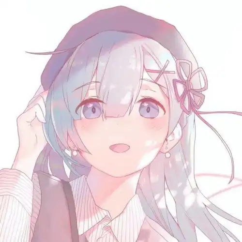 可爱动漫女生头像你携缓缓月色而来雪也好似温柔弥漫