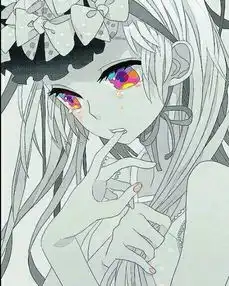 动漫哭泣黑白头像