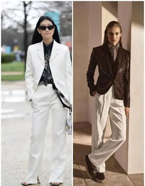 天气炎热得穿点清爽的颜色,简约干净的小白裤值得拥有,太凉快了