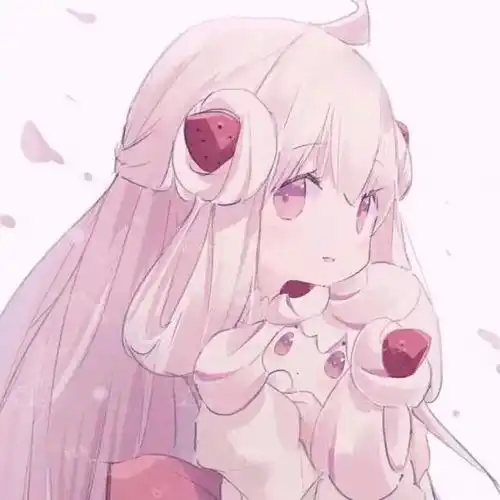 粉色系情侣头像今天你最后遇见的那个人有在微笑吗