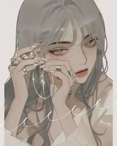 qq头像女生卡通手绘原画