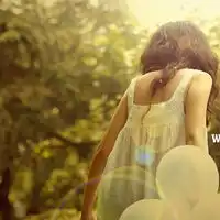 非常漂亮的森系又有点接近绿色系阳光唯美女生意境背影头像图片