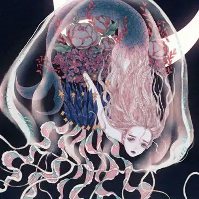 诡异重口动漫女生头像病娇图片很血腥又唯美的油画