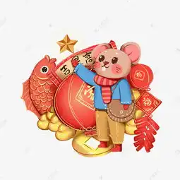 2020年春节鼠年吉星高照回家过年素材图片免费下载千库网