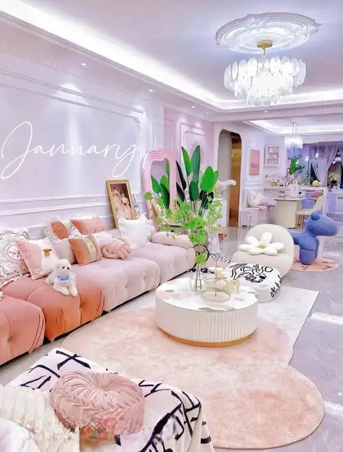 小夫妻130平米婚房也太漂亮了,暖色系浪漫的奶油轻法式