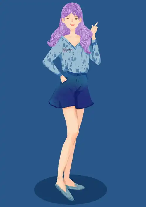 冷色系图片头像女生全开