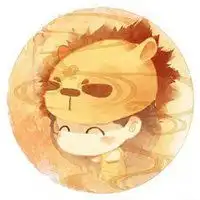 狮子座情侣卡通头像狮子