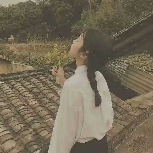 蓝色系闺蜜头像ins风闺