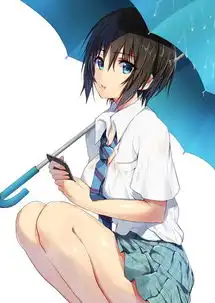 二次元少女头像梦幻紫色