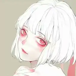 红色衣服动漫头像女生动