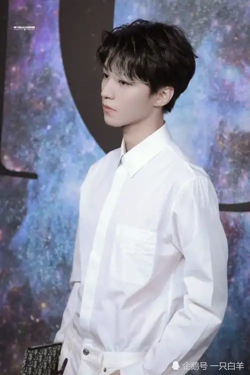 王俊凯白衬衫配挑染刘海,高贵内敛气质出众,公认的清冷系在逃王子