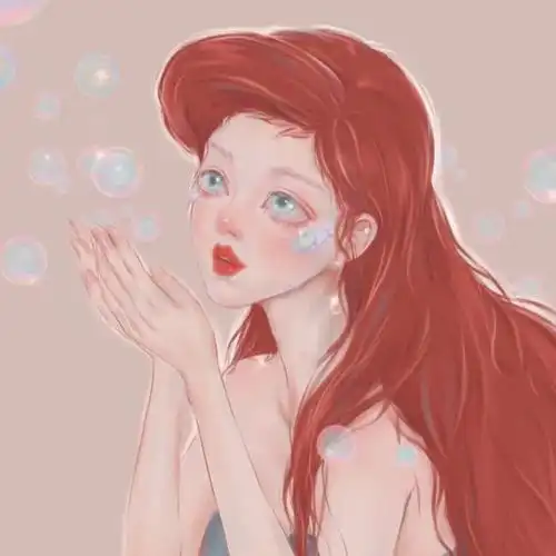 超火手绘公主头像我已见过银河但我只爱一颗星