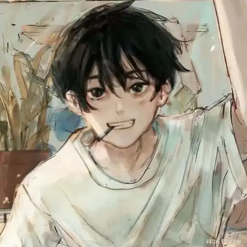 杀气男性头像动漫男生