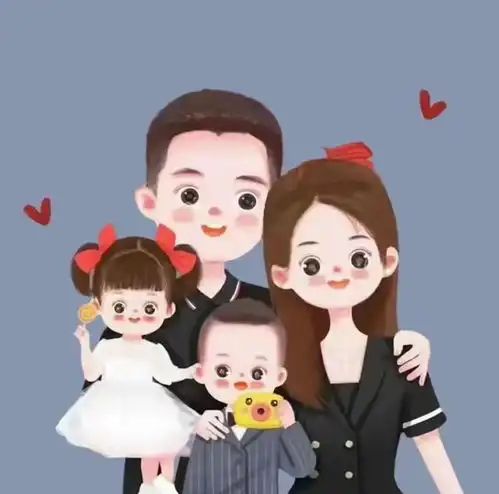 幸福的一家四口头像来了