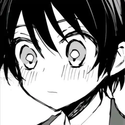 动漫男头少年的双眸下是汹涌爱意