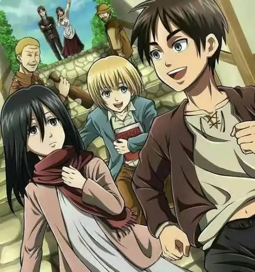 巨人没有战争的话,艾伦与三笠应该会谈恋爱,莎夏依旧喜欢吃肉