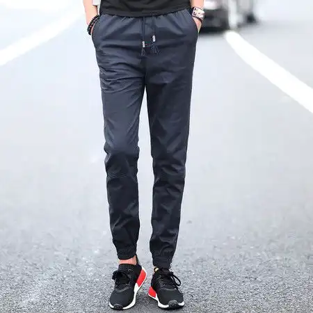 壹恺y.kay韩版休闲裤男秋季修身男士小脚裤男青年长裤子潮5723图片大全邮乐官方网站