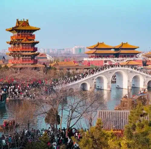 河南开封清明上河园终身免费请用你们的创作为大开封文旅扛大旗