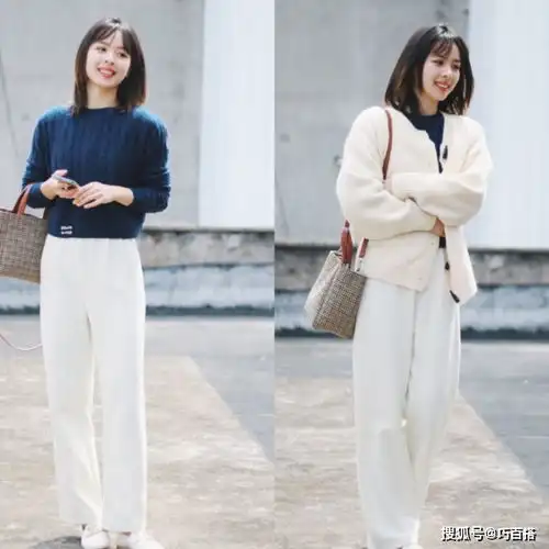 优雅女人必须要有白色裤子,学着穿,美感可以翻倍