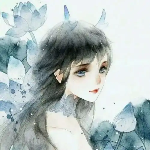 动漫女生头像心里想的是你,那爱的永远是你