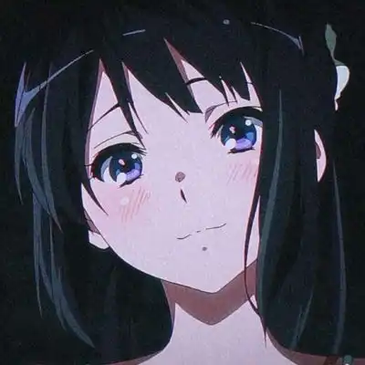 动漫女头温柔仙气蓝色系
