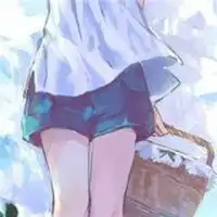 浅色系动漫头像女生下半