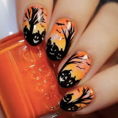 不好意思,我要先做南瓜色美甲了太仙儿太显白