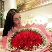 情侣头像捧花黑色系花环