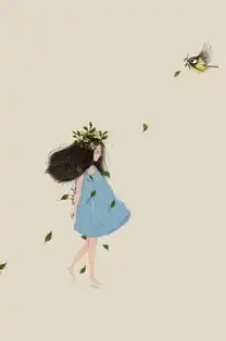 小女孩系列手绘背景皮肤朦胧的还记得你当初的模样