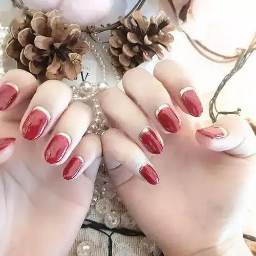 2021新年红色系美甲,转运必备