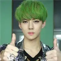 绿色头发男生头像高冷微信头像图片大全