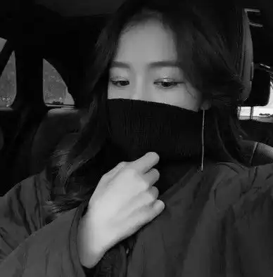 头像女丧系黑色女生