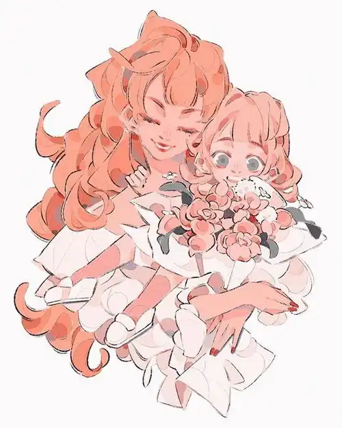动漫人物插画师hailey甜甜的画风,少女心爆棚