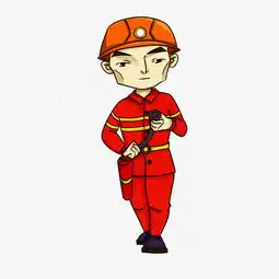 卡通手绘消防人员插画图片素材其他格式下载动漫人物大全