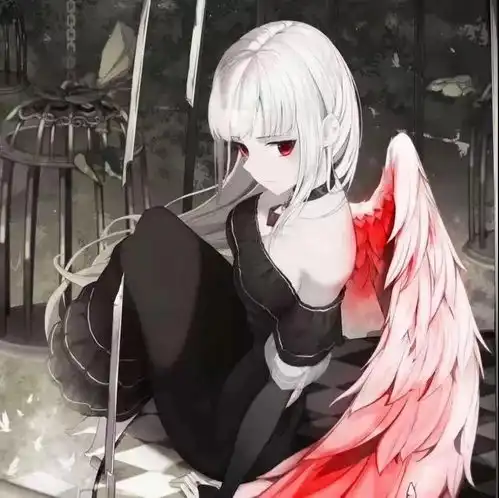 暗黑系霸气高冷动漫女生头像