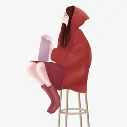手绘冬季可爱美少女插画图片素材其他格式下载动漫人物大全