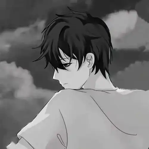 动漫男生头像富士山终究留不住欲落的樱花