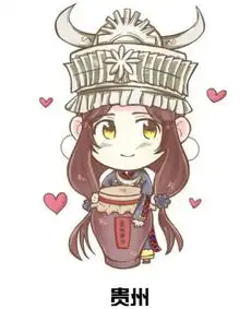 卖萌的省份插画,你是哪个省份的啊快来认领咯