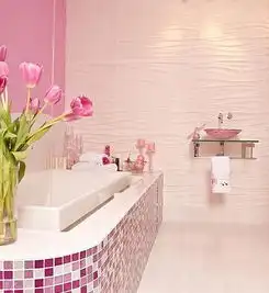 卫生间浪漫可爱粉色系卫浴间效果图