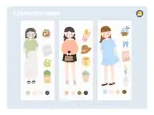 夏季甜系女孩插画作品煎蛋stepbystep