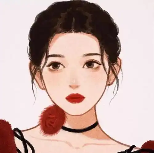 红色系女生头像你是我一生只会遇见一次的惊喜