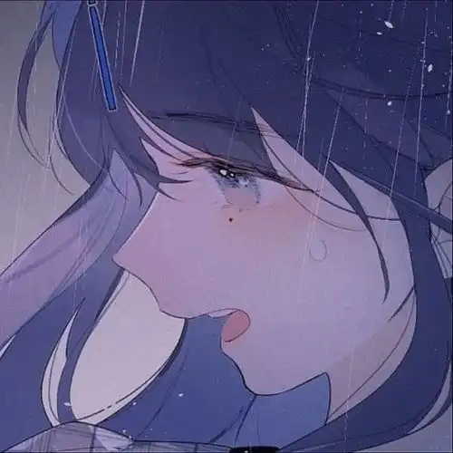 蓝色系优质小众温柔可爱动漫头像36